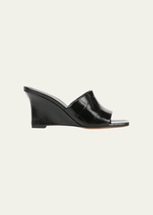 Vince Pia Leather Wedge Slide Sandals