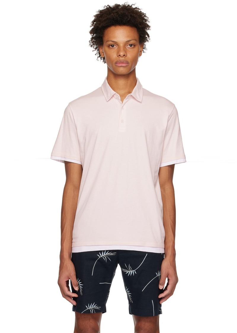 Vince Pink Layered Polo