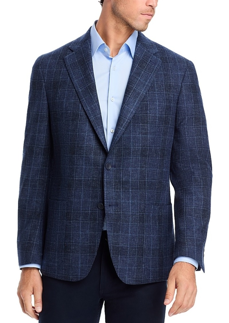 Vince Plaid Unstructured Slim Fit Sport Coat