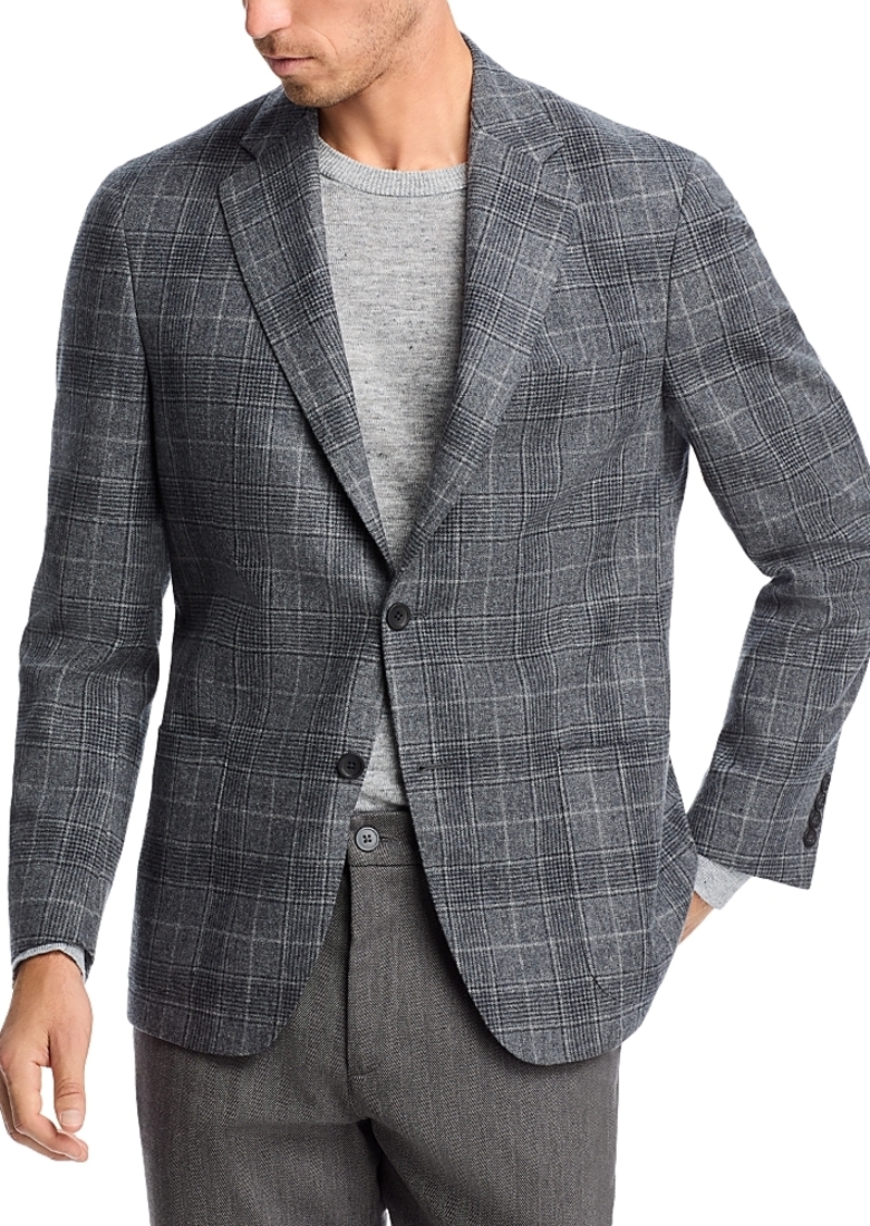 Vince Plaid Unstructured Slim Fit Sport Coat