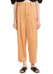 Vince Pleat Front Tapered Trousers in Nectarine at Nordstrom