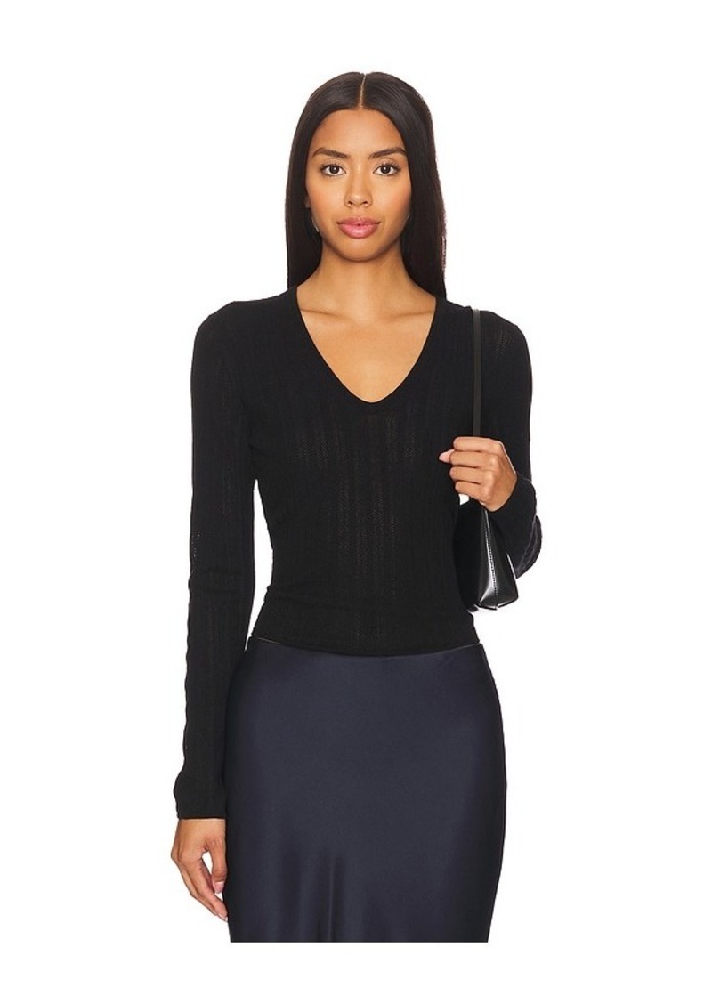 Vince Pointelle Stitch Pullover