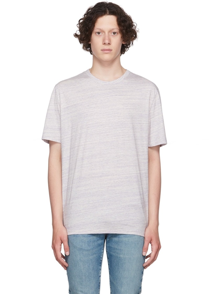 Vince Purple Cotton T-Shirt