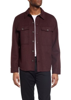 Vince Recycled Wool Blend Shirt Jacket in Beet Root at Nordstrom