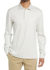 Vince Refined Long Sleeve Polo in H White at Nordstrom