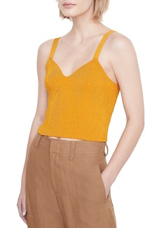 Vince Ribbed Knit Sleeveless Top