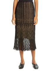 Vince Scalloped Lace Skirt