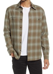 Vince Seaview Plaid Button-Up Shirt in Jade Quartz at Nordstrom