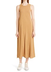 Vince Shirred Tank Dress in Pale Walnut at Nordstrom