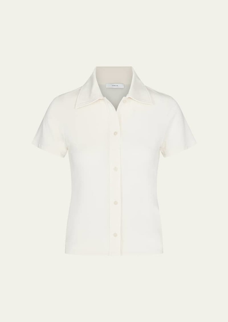 Vince Short-Sleeve Button-Front Shirt