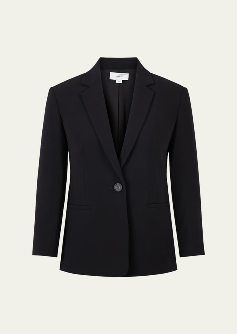 Vince Shrunken Bracelet-Sleeve Blazer