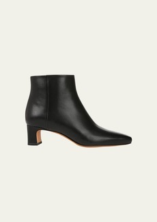 Vince Silvana Leather Zip Ankle Booties