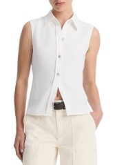 Vince Sleeveless Button Down Blouse