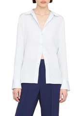 Vince Slim Fit Silk Blouse