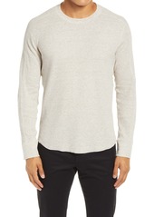 Vince Slim Fit Stretch Cotton Thermal Long Sleeve T-Shirt