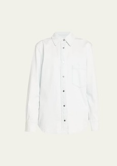 Vince Snap-Front Cotton Twill Overshirt