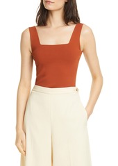 Vince Square Neck Tank in Burnt Rust at Nordstrom