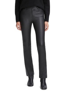 Vince Stretch Bootcut Leather Pants