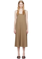 Vince Tan Paneled Trapeze Midi Dress