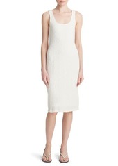 Vince Textured Cotton Blend Tank Dress