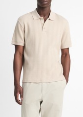 Vince Textured Stretch Cotton Polo