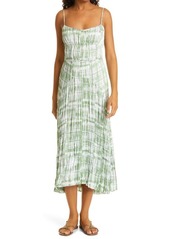Vince Tie Dye Crushed Cami Dress in Pistachio at Nordstrom