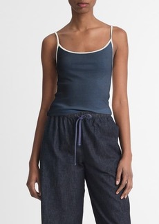 Vince Tipped Pima Cotton Camisole