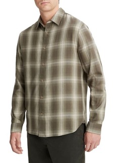 Vince Toledo Plaid Button-Up Shirt