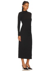 Vince Turtle Neck Rouched Dress