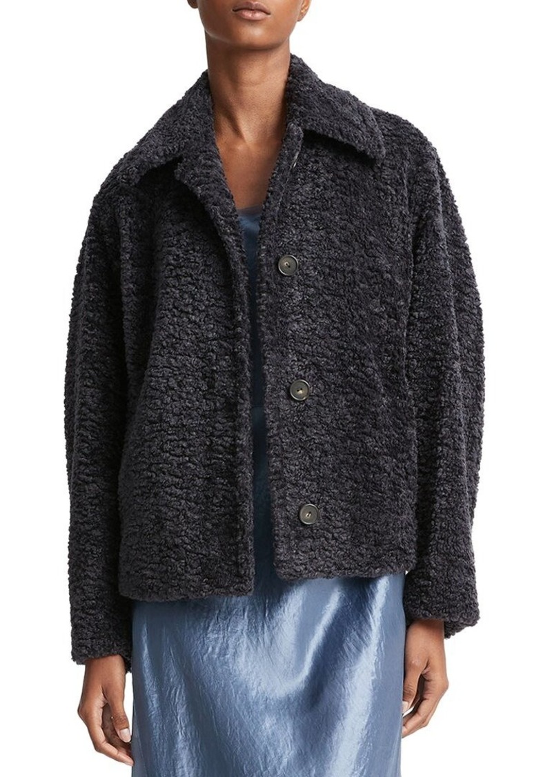 Vince Wavy Faux Fur Jacket