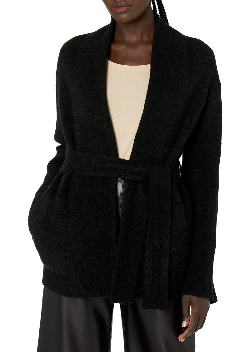Vince Womens Belted Cardigan Coat