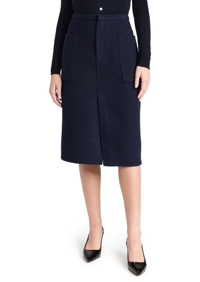 Vince Women's Brushed Wool Pencil Skirt