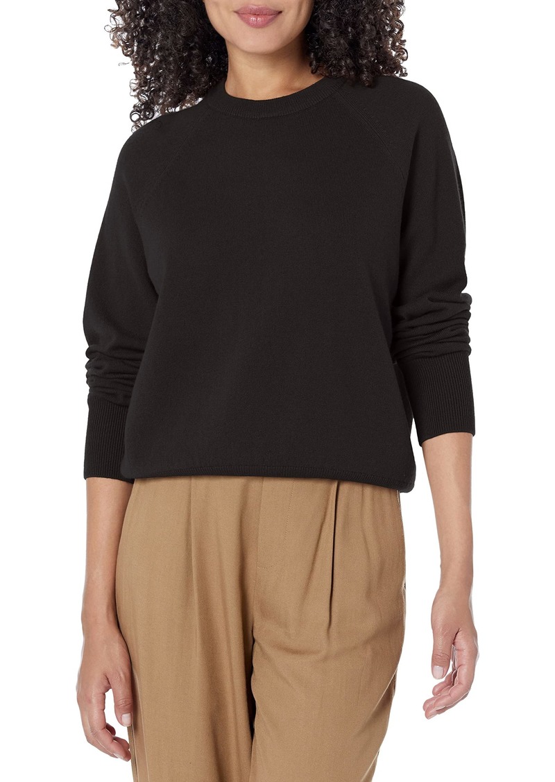 Vince Womens Cashmere Sweatshirt BLACK SMALL