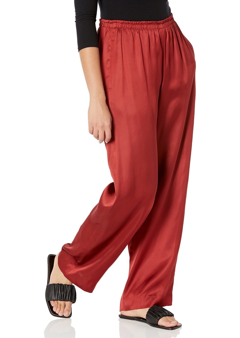 Vince Womens Drop Waist Fluid Pull ON Pant DK Scarlet