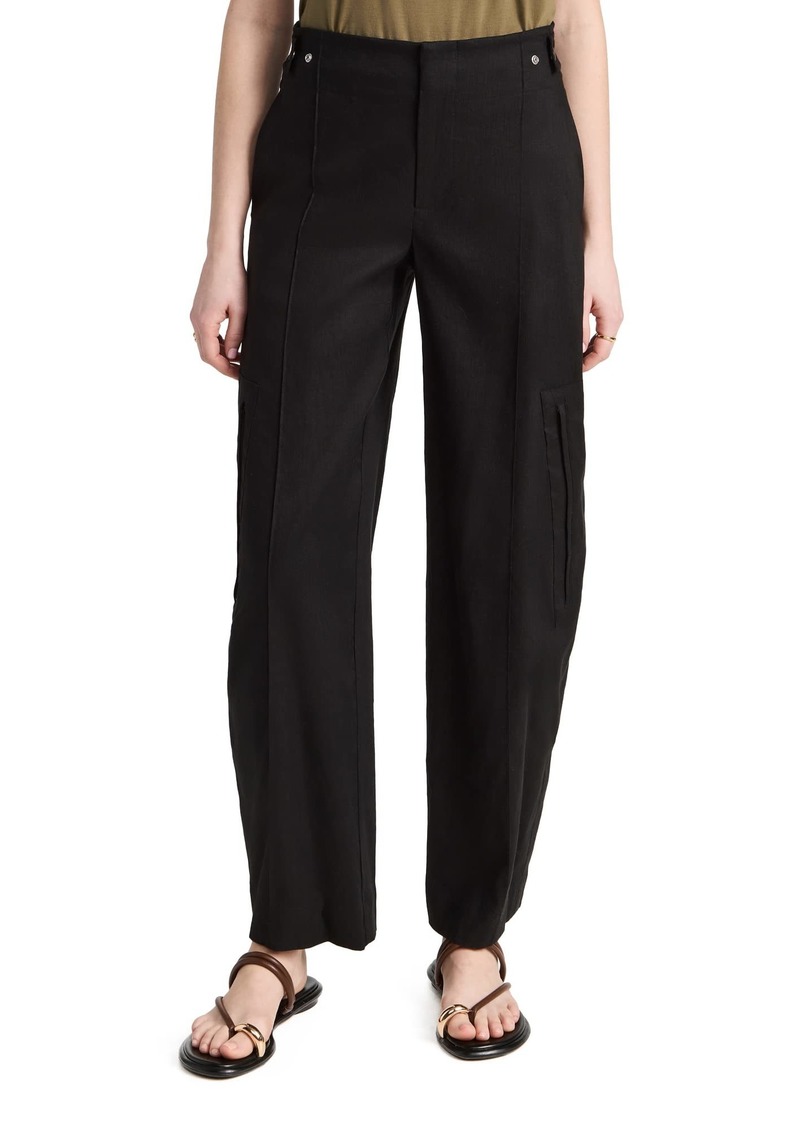 Vince Womens High Waist Tailored Utility Trouser Pants   US