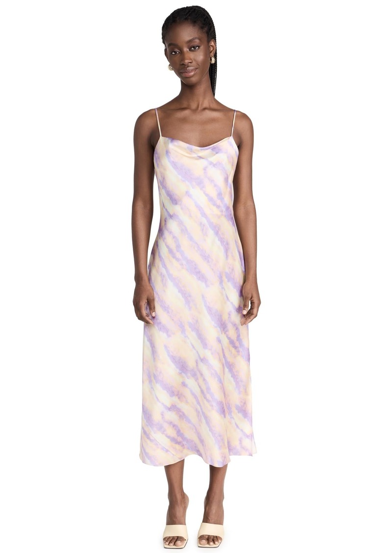 Vince Women's Ikat TIE-DYE Cowl CAMI Dress