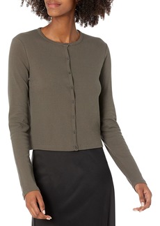 Vince Womens Long Sleeve Cropped CardiganVINEWOOD