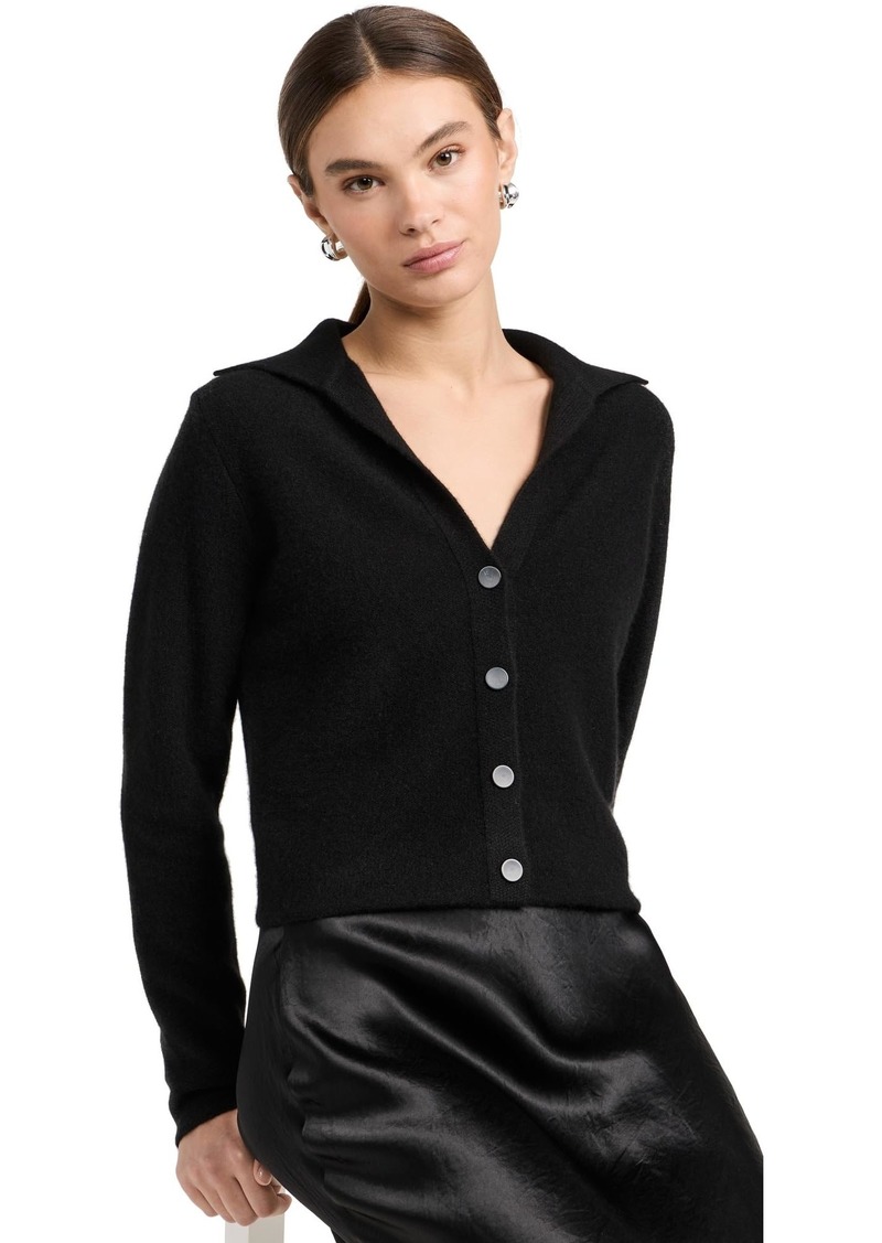 Vince Womens Polo Button Cardigan