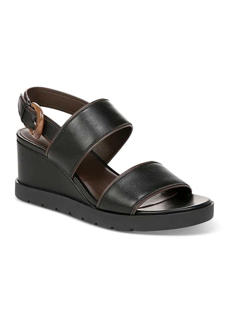 Vince Women's Roma Leather Wedge Sandals