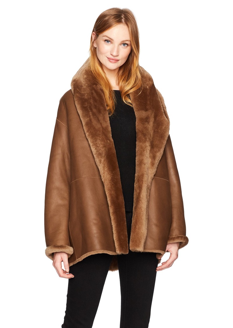 Vince shawl collar reversible shearling coat