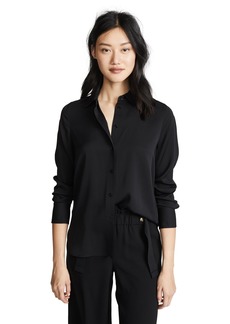 Vince Womens Slim Fitted Blouse   US