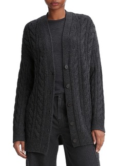 Vince Wool Cashmere Oversized Cable Cardigan
