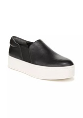 Vince Warren Leather Platform Slip-On Sneakers