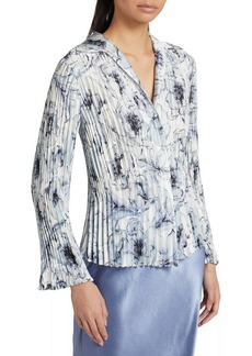 Vince Washed Lily Pleated Blouse In 486 Pzr