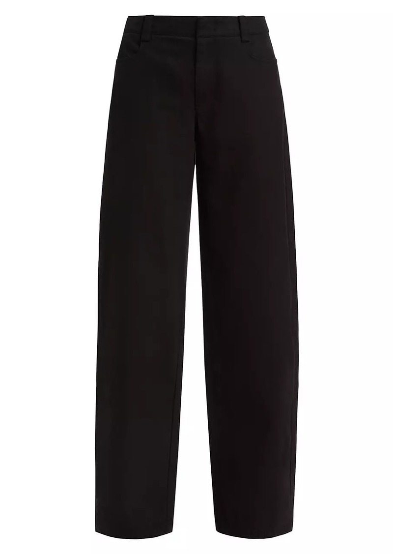 Vince Washed Twill Wide-Leg Pants