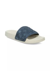 Vince Watley Woven Suede Slide Sandals