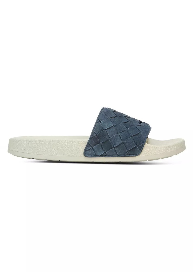 Vince Watley Woven Suede Slide Sandals