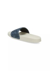 Vince Watley Woven Suede Slide Sandals