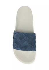 Vince Watley Woven Suede Slide Sandals