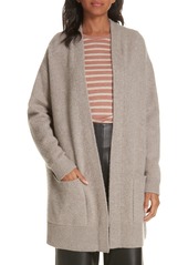 Vince Patch Pocket Cashmere Cardigan in Heather Taupe at Nordstrom